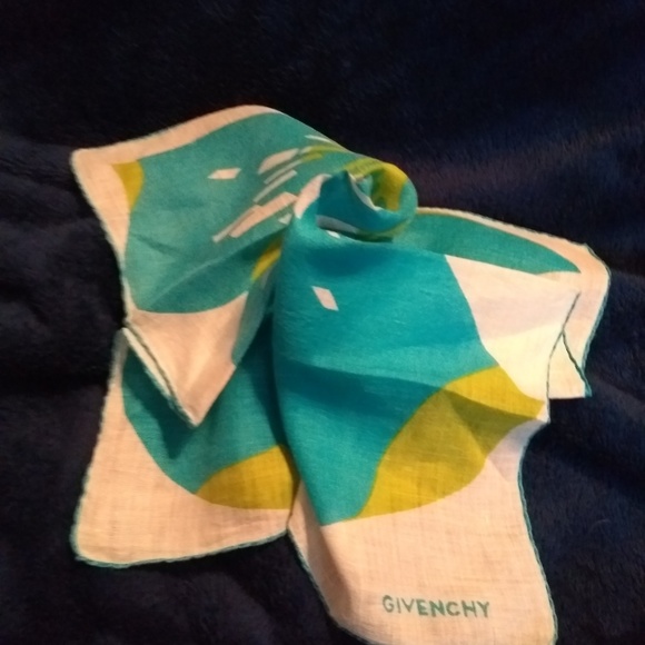 Givenchy - Blue and Green Scarf - Picture 3 of 3